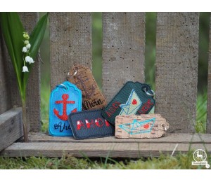 Stickserie - ITH Geschenkanhänger Maritim